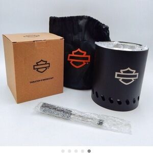 Harley-Davidson Black Tabletop S'mores Set